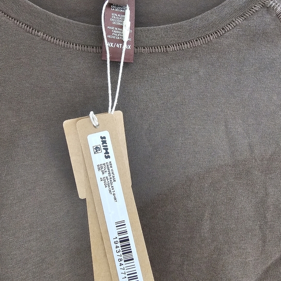 NWT Skims New Vintage Cropped Raglan T-shirt size 4X - Picture 4 of 4